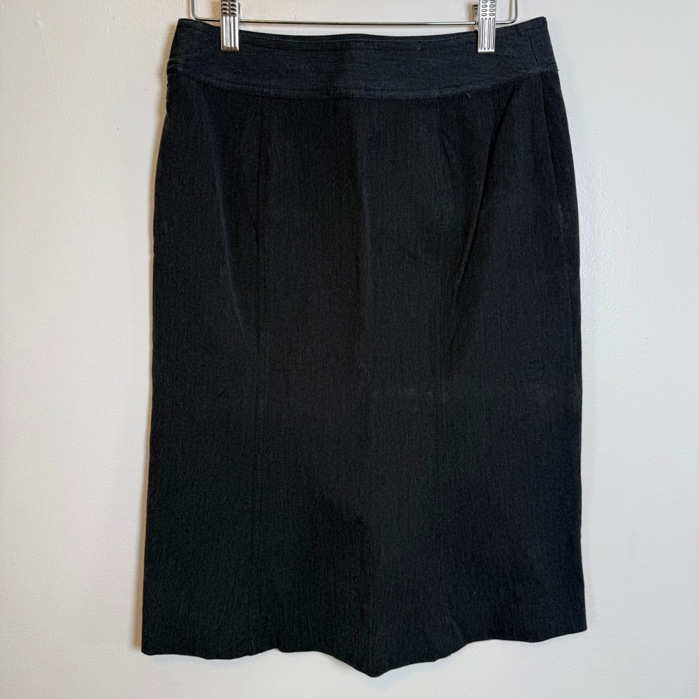 Gap Pencil Skirt Women 1 Charcoal‎ Gray Stretch Cotton Workwear Professional
